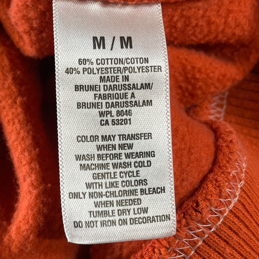 Aeropostale Hoodie Boys Medium Orange Pullover NYC Casual Preppy School - Picture 8 of 9